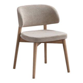 Καρέκλα Siena pakoworld rubberwood σε φυσική-μπεζ απόχρωση 48x50x81εκ