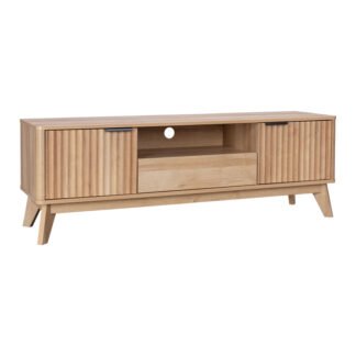 Έπιπλο τηλεόρασης Hamea pakoworld mdf σε φυσική απόχρωση 145x39,5x49εκ