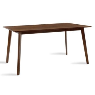 Τραπέζι Benson pakoworld MDF σε καρυδί απόχρωση 150x90x75εκ