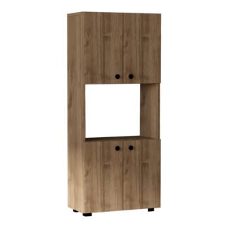 Στήλη Guzel pakoworld σε καρυδί απόχρωση 60x31.4x140εκ