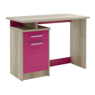 Γραφείο εργασίας Looney pakoworld χρώμα castillo-ροζ 100x55x75εκ