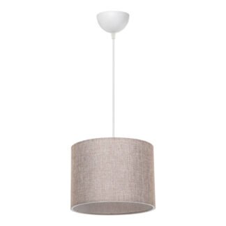 Φωτιστικό οροφής μονόφωτο PWL-1115 pakoworld Ε27 μπεζ-λευκό Φ22x16,5εκ