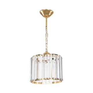 Φωτιστικό οροφής μονόφωτο Lavina pakoworld Ε27 σε χρυσή απόχρωση Φ20x20εκ