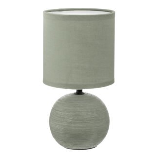 Επιτραπέζιο φωτιστικό PWL-1210 pakoworld Ε14 60W κεραμικό χακί Φ13x25εκ