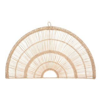 Διακοσμητικό τοίχου Padma pakoworld pe rattan σε φυσική απόχρωση 60.7x1.5x35.5εκ