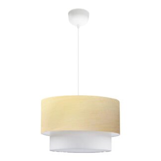 Φωτιστικό οροφής μονόφωτο PWL-1087 pakoworld Ε27 μπεζ χρυσό-εκρού Φ30x20εκ