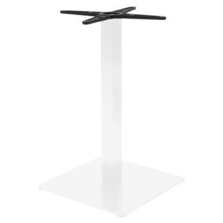 Βάση τραπεζιού bar Stofan pakoworld μεταλλική λευκή-μαύρη 45x45x108εκ