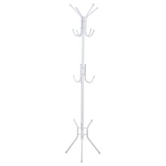 Καλόγερος ρούχων Piero pakoworld μέταλλο λευκό Φ44x181εκ