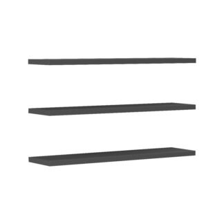 Ραφιέρα τοίχου Divar pakoworld ανθρακί 60x14.5x1.8εκ