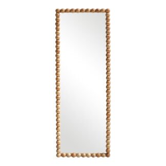 Καθρέπτης Ledalo pakoworld ξύλο σε φυσική απόχρωση 45x4.5x130εκ