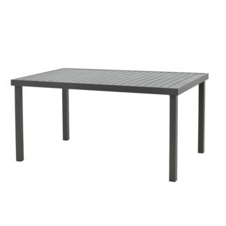 Τραπέζι Kliton pakoworld αλουμινίου ανθρακί 150x80x74εκ
