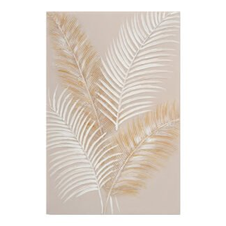 Πίνακας σε καμβά Leavy I Inart 60x3x90εκ