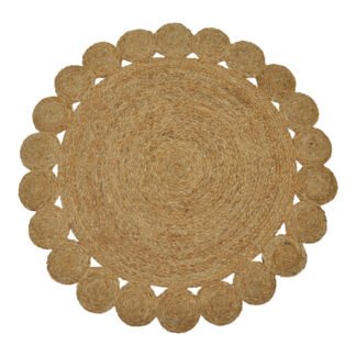 Χαλί Voni Inart φυσικό γιούτα Φ100x1εκ