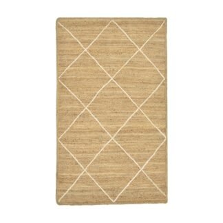 Χαλί Strike Inart μπεζ-εκρού γιούτα 120x180x1εκ