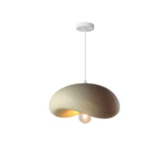 Φωτιστικό οροφής led Ferecon pakoworld E27 ps μπεζ Φ45x25εκ