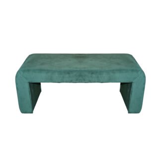 Σκαμπό Gagga Inart βελούδο σε πράσινη απόχρωση 110x40x45εκ