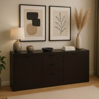 Μπουφές Doha pakoworld σε wenge απόχρωση 180x45x80.5εκ