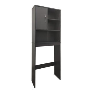 Έπιπλο μπάνιου Tazien pakoworld σε ανθρακί απόχρωση 60x24x168.5εκ