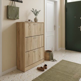 Παπουτσοθήκη Savaz pakoworld σε sonoma απόχρωση 60x24x114εκ