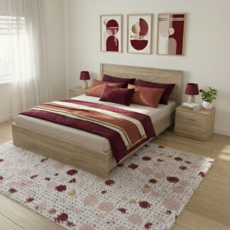 Σετ Κρεβατοκάμαρας Athos Sonoma με Κρεβάτι 160x200εκ Σετ 3τεμ