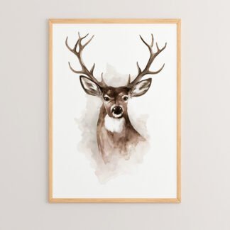 Πίνακας Deereby pakoworld με ψηφιακή εκτύπωση και πλαίσιο 33x1.5x48εκ