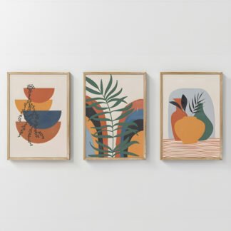 Πίνακας Alenza pakoworld τρίπτυχος με ψηφιακή εκτύπωση και πλαίσιο 33x1.5x48εκ