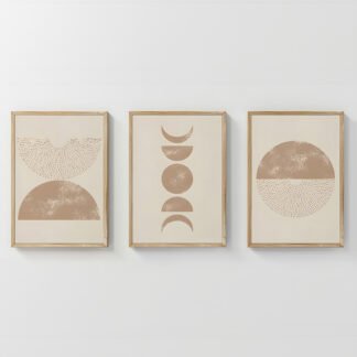 Πίνακας Kriky pakoworld τρίπτυχος με ψηφιακή εκτύπωση και πλαίσιο 33x1.5x48εκ