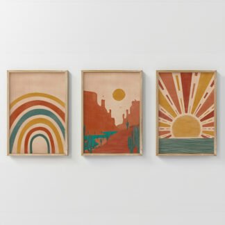 Πίνακας Jecko pakoworld τρίπτυχος με ψηφιακή εκτύπωση και πλαίσιο 33x1.5x48εκ