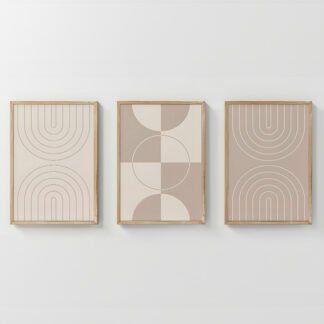 Πίνακας Zenzia pakoworld τρίπτυχος με ψηφιακή εκτύπωση και πλαίσιο 33x1.5x48εκ