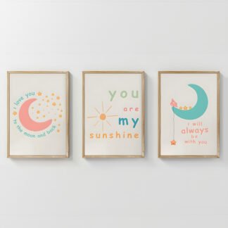 Πίνακας Pepy pakoworld τρίπτυχος με ψηφιακή εκτύπωση και πλαίσιο 33x1.5x48εκ