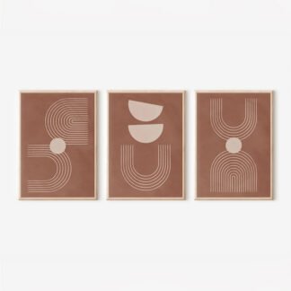 Πίνακας Banba pakoworld τρίπτυχος με ψηφιακή εκτύπωση και πλαίσιο 33x1.5x48εκ