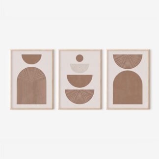 Πίνακας Loana pakoworld τρίπτυχος με ψηφιακή εκτύπωση και πλαίσιο 33x1.5x48εκ