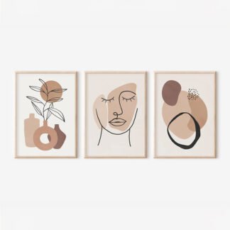 Πίνακας Grende pakoworld τρίπτυχος με ψηφιακή εκτύπωση και πλαίσιο 33x1.5x48εκ