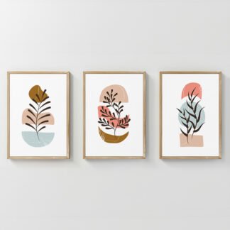 Πίνακας Thera pakoworld τρίπτυχος με ψηφιακή εκτύπωση και πλαίσιο 33x1.5x48εκ