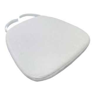 Μαξιλάρι αδιάβροχο Tiffany I pakoworld ύφασμα σε λευκή απόχρωση 39.5x38x2.5εκ