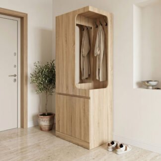 Έπιπλο εισόδου Feby pakoworld  sonoma 80x50.5x190εκ