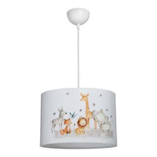 Παιδικό φωτιστικό οροφής Tots pakoworld led E27 πολύχρωμο PVC Φ30x20εκ