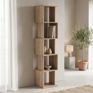 Βιβλιοθήκη Cubik pakoworld sonoma 35x30x161εκ