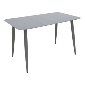 Τραπέζι Vista pakoworld αλουμίνιο σε ανθρακί απόχρωση 150x80x72εκ