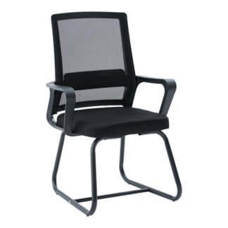 Καρέκλα επισκέπτη Palma pakoworld mesh μαύρο 46x52x94εκ