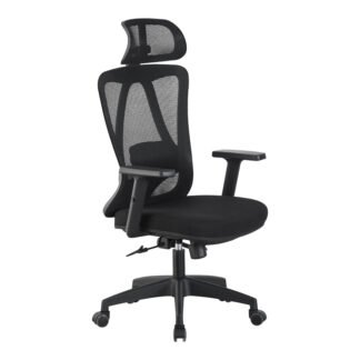 Καρέκλα γραφείου διευθυντή Magida pakoworld mesh μαύρο 58.5x66x115-125εκ