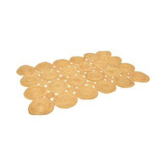 Χαλί Nelando pakoworld γιούτα σε φυσική απόχρωση 180x120εκ