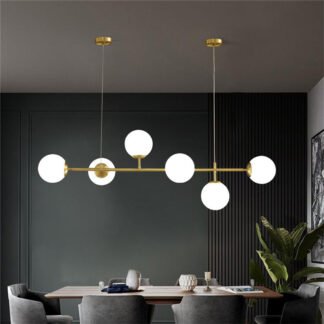 Φωτιστικό οροφής Bemfy pakoworld led χρυσό μεταλλικό 120x15x15εκ