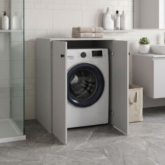 Ντουλάπι πλυντηρίου Bathy pakoworld λευκό 70x66x90εκ